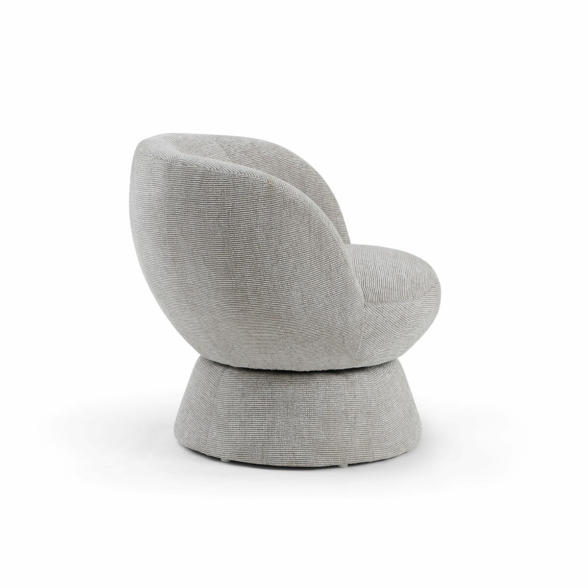 Flora Chenille Swivel Chair natural, SO'HOME