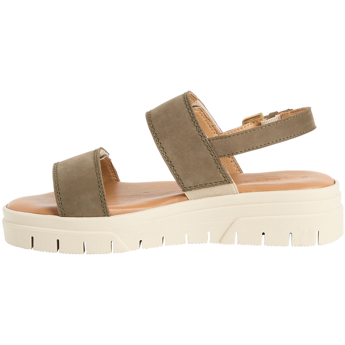 Leather Chunky Sandals olive, TAMARIS