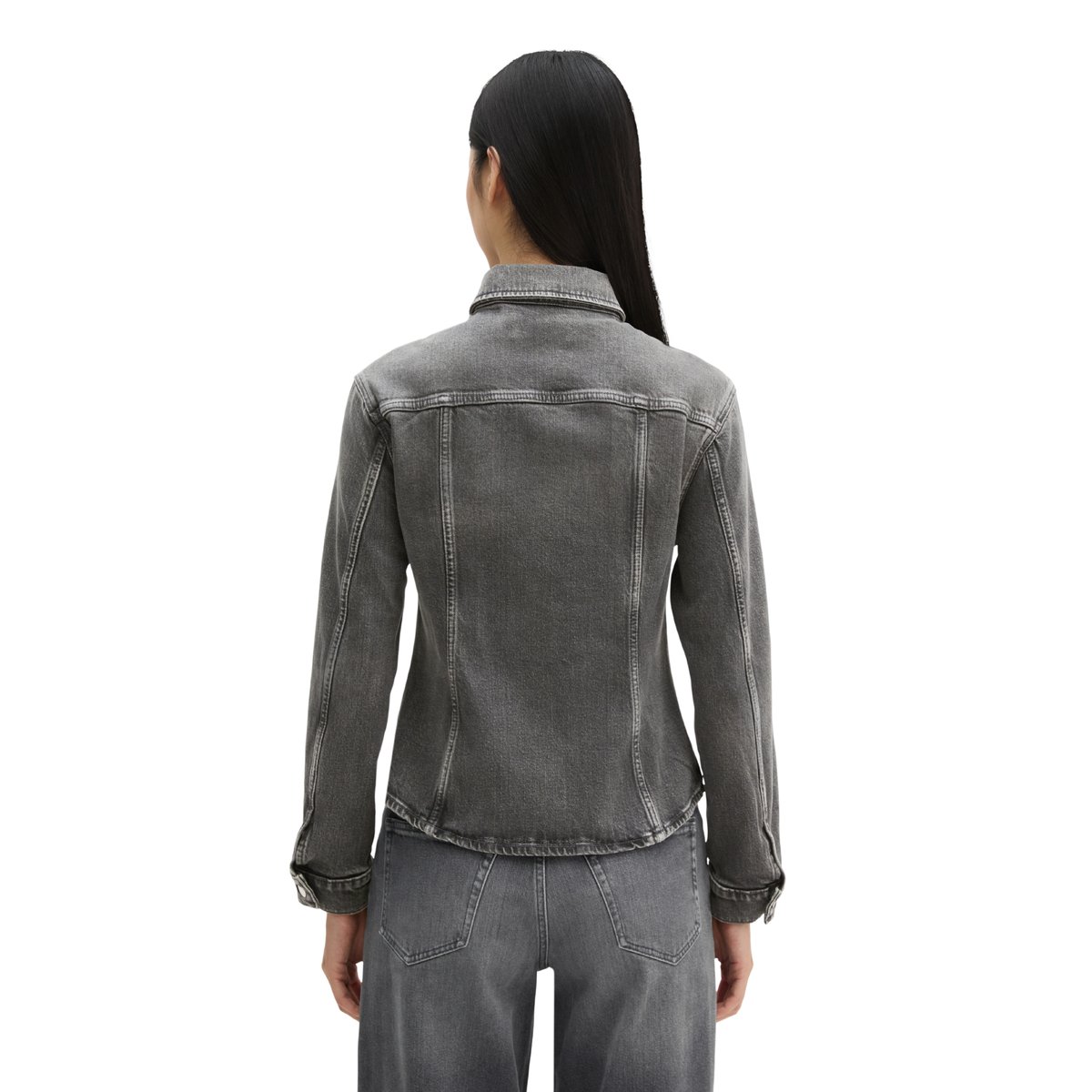 Blouse en jean shaped avec CIRCULOSE gris, MARC O'POLO