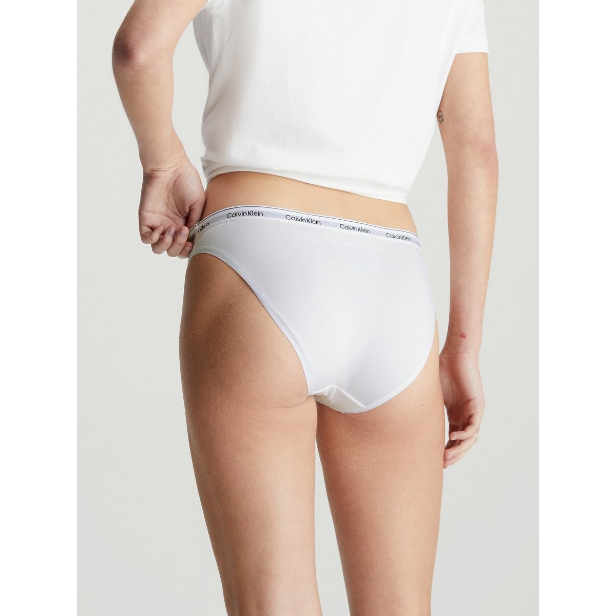 Pack of 3 Modern Logo Knickers in Cotton black/white/grey, CALVIN KLEIN UNDERWEAR