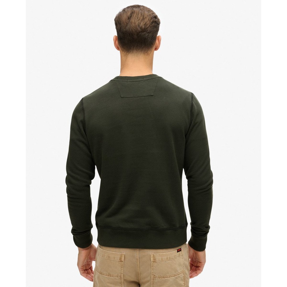 Sweat ras-du-cou à motif Surplus noir délavé, SUPERDRY
