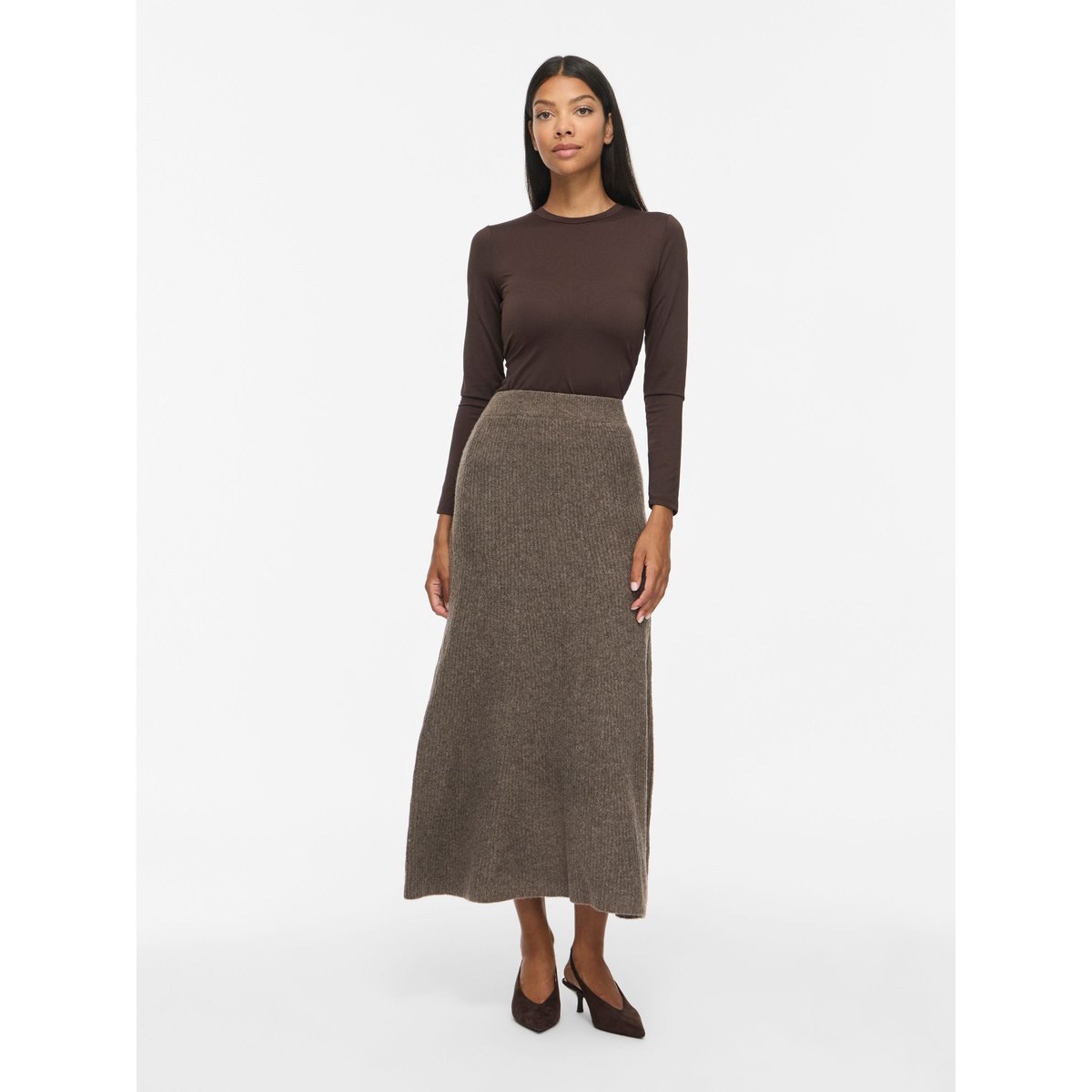Jupe Mi-Longue gris - falcon1, VILA