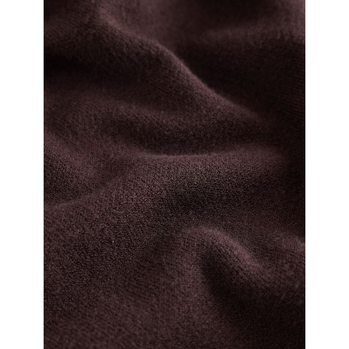 Pull semi-zippée en maille marron chocolat, NEXT