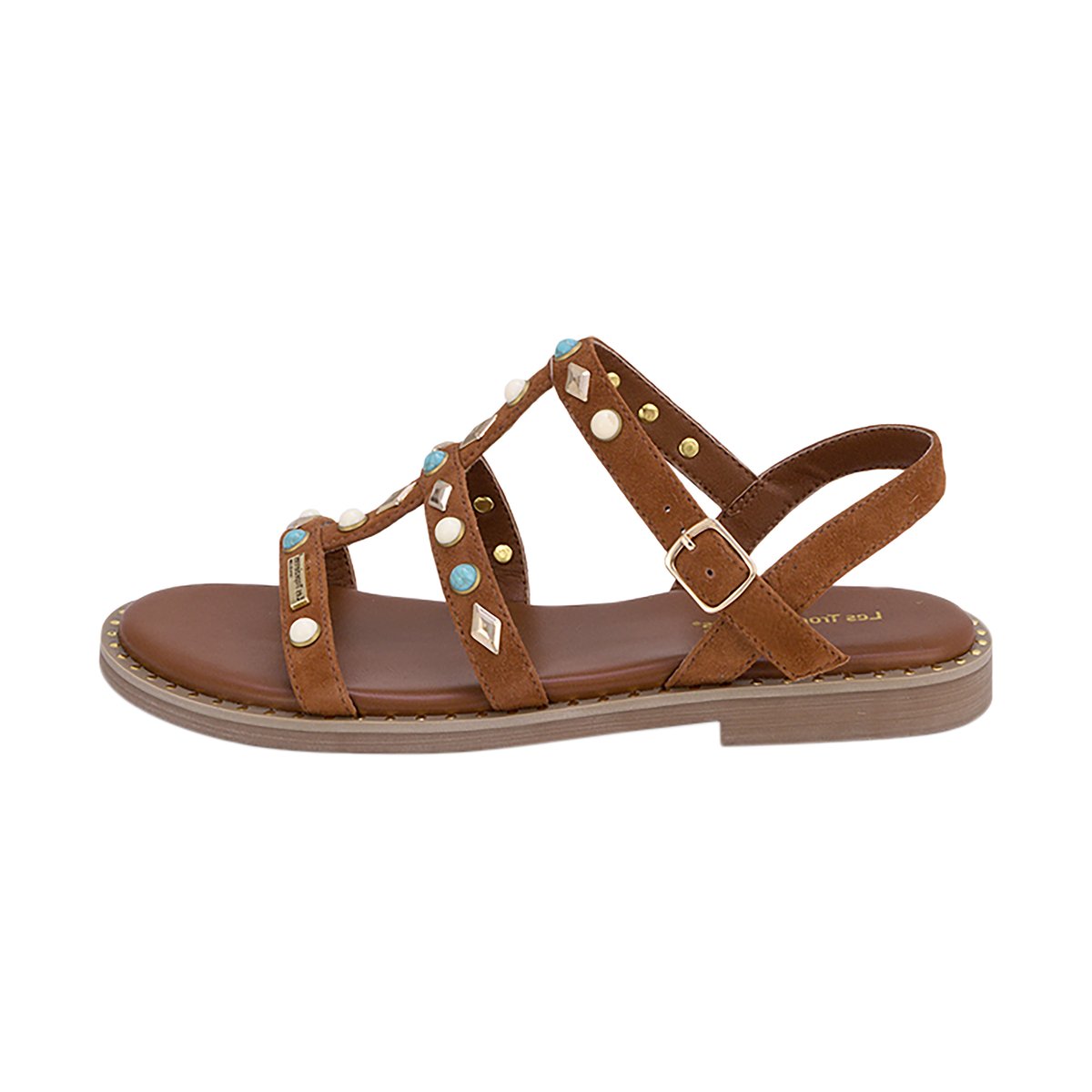 Sandales Plates Cuir Les Tropeziennes Par M.belarbi Corikalow camel, LES TROPEZIENNES PAR M.BELARBI