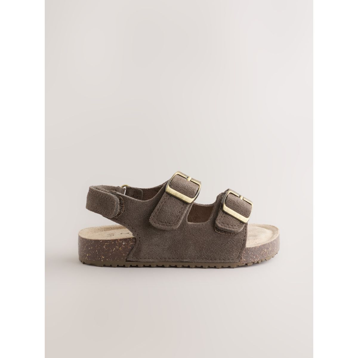 Sandales à deux brides avec assise en liège marron chocolat, NEXT