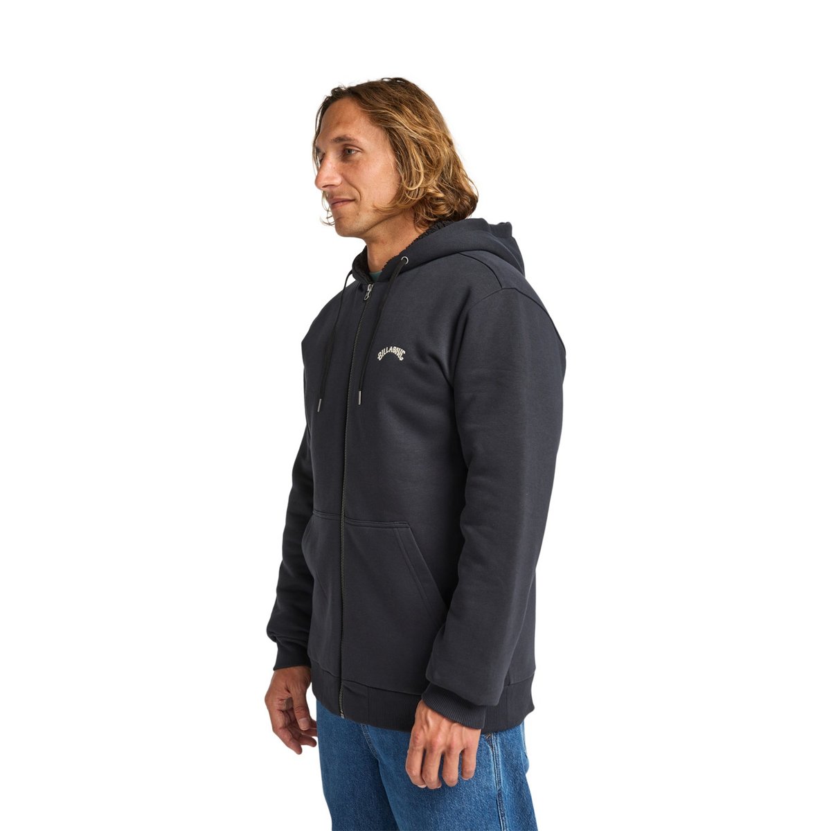 Sweat à capuche ARCH SHERPA noir black, BILLABONG