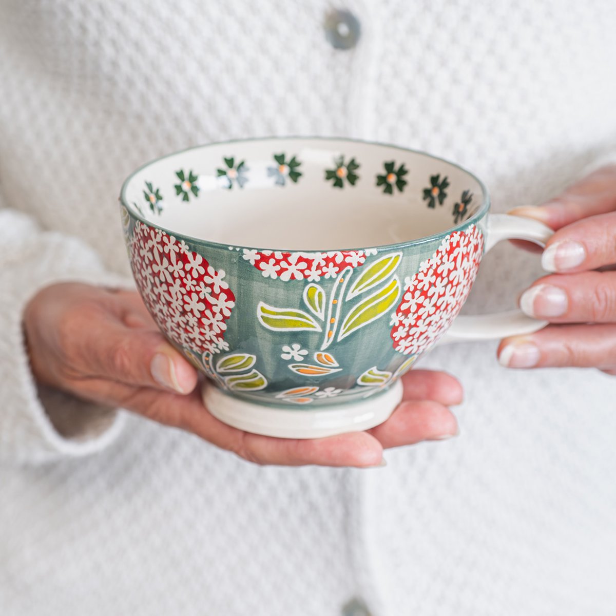 Coffret de 4 tasses à déjeuner multicolore, TABLE PASSION
