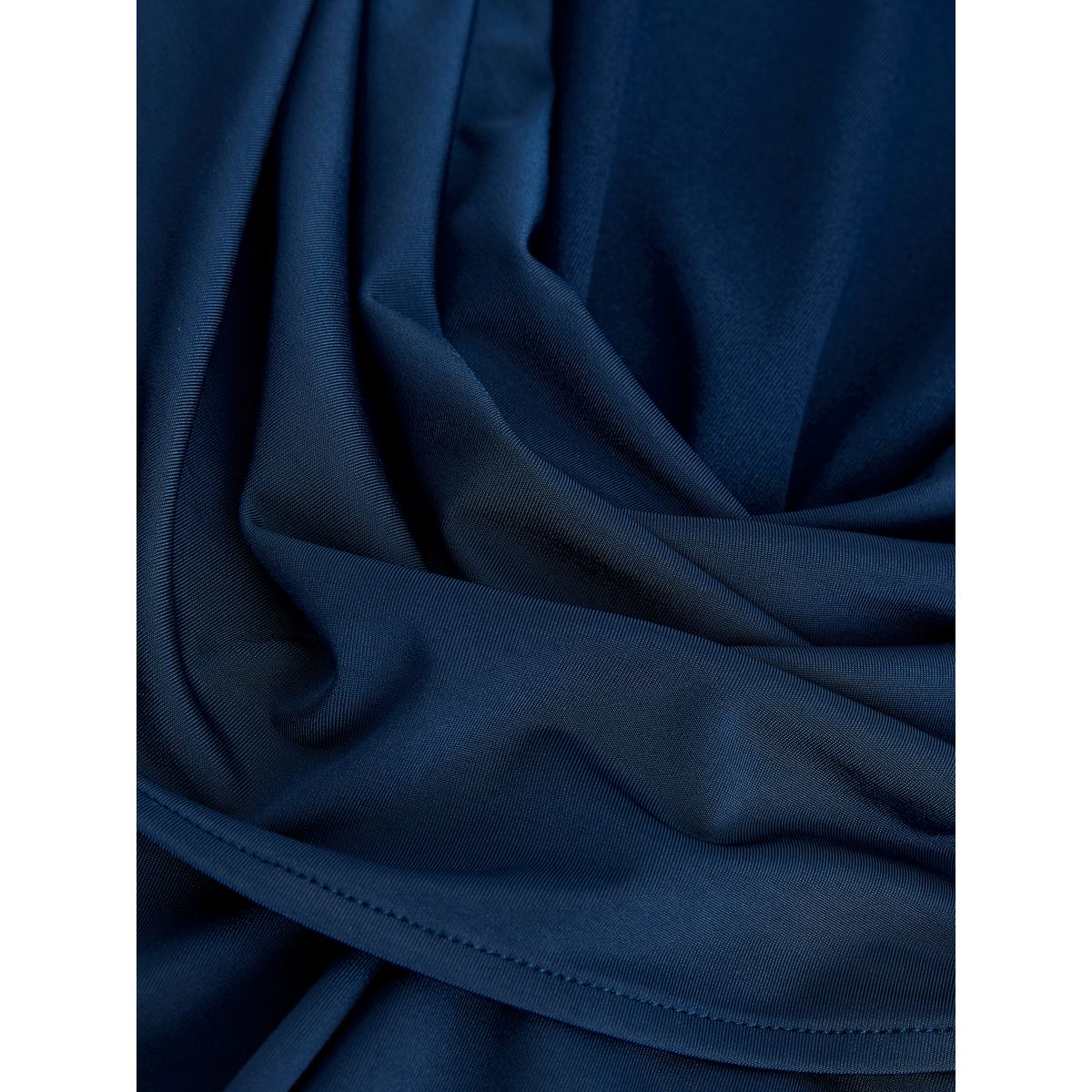 Robe de cérémonie maxi à col bénitier bleu marine, NEXT