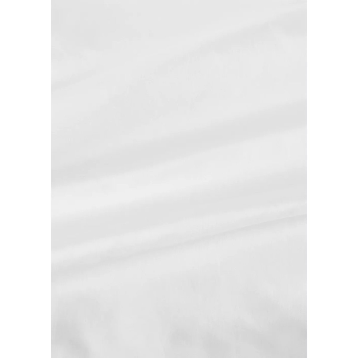 Housse de couette coton satin 600 fils lit 180/200 cm blanc, MANGO HOME
