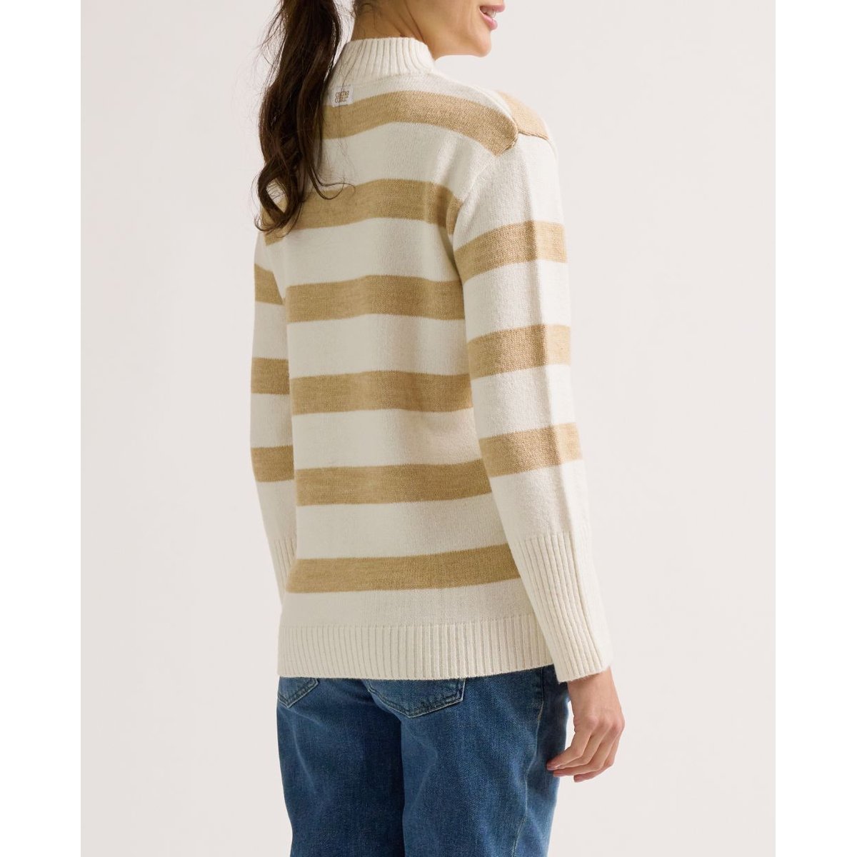 Pull de grossesse et allaitement Cabourg ivoire, CACHE COEUR
