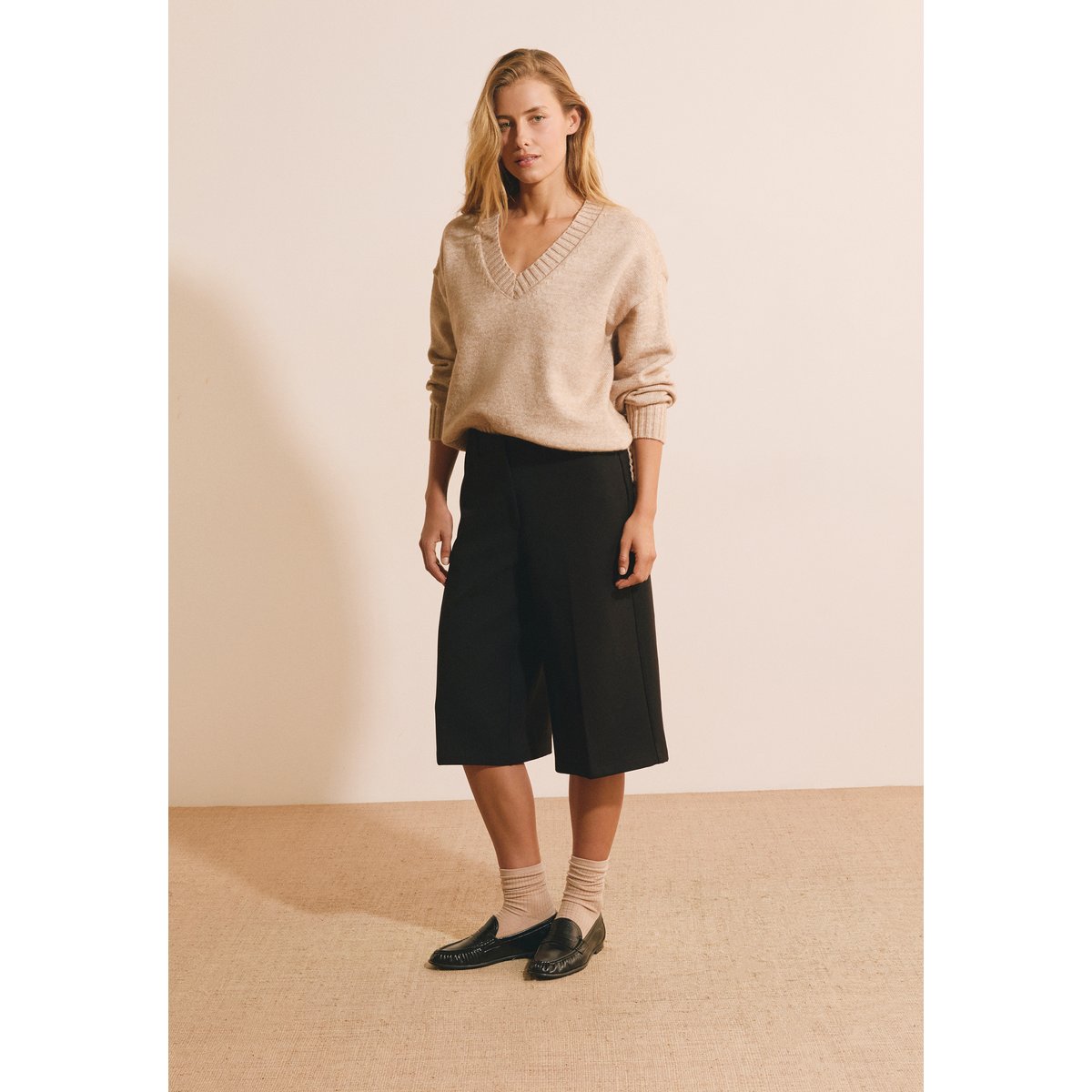 Short bermuda long PENNY noir, ETAM