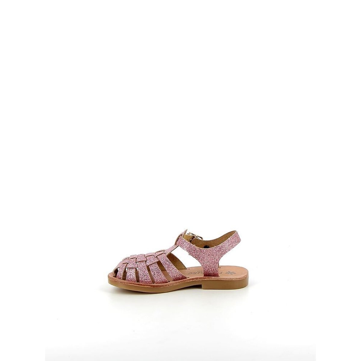 Sandali in pelle SUNSHINE rosa paillette, MEDUSE