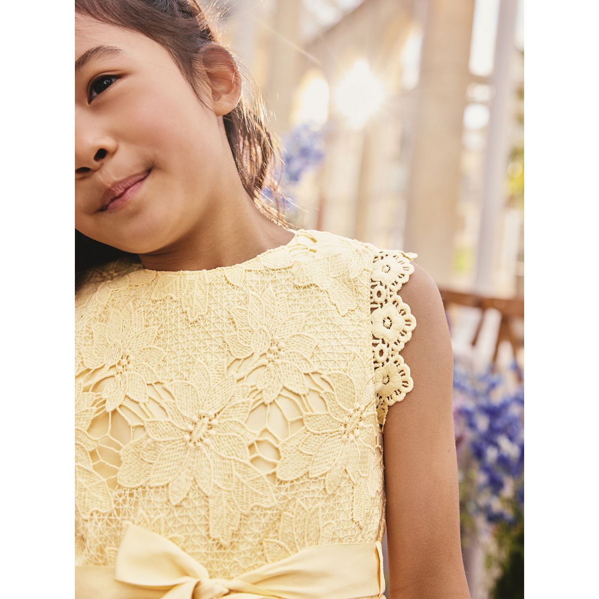 Robe en dentelle pour les grandes occasions jaune, NEXT