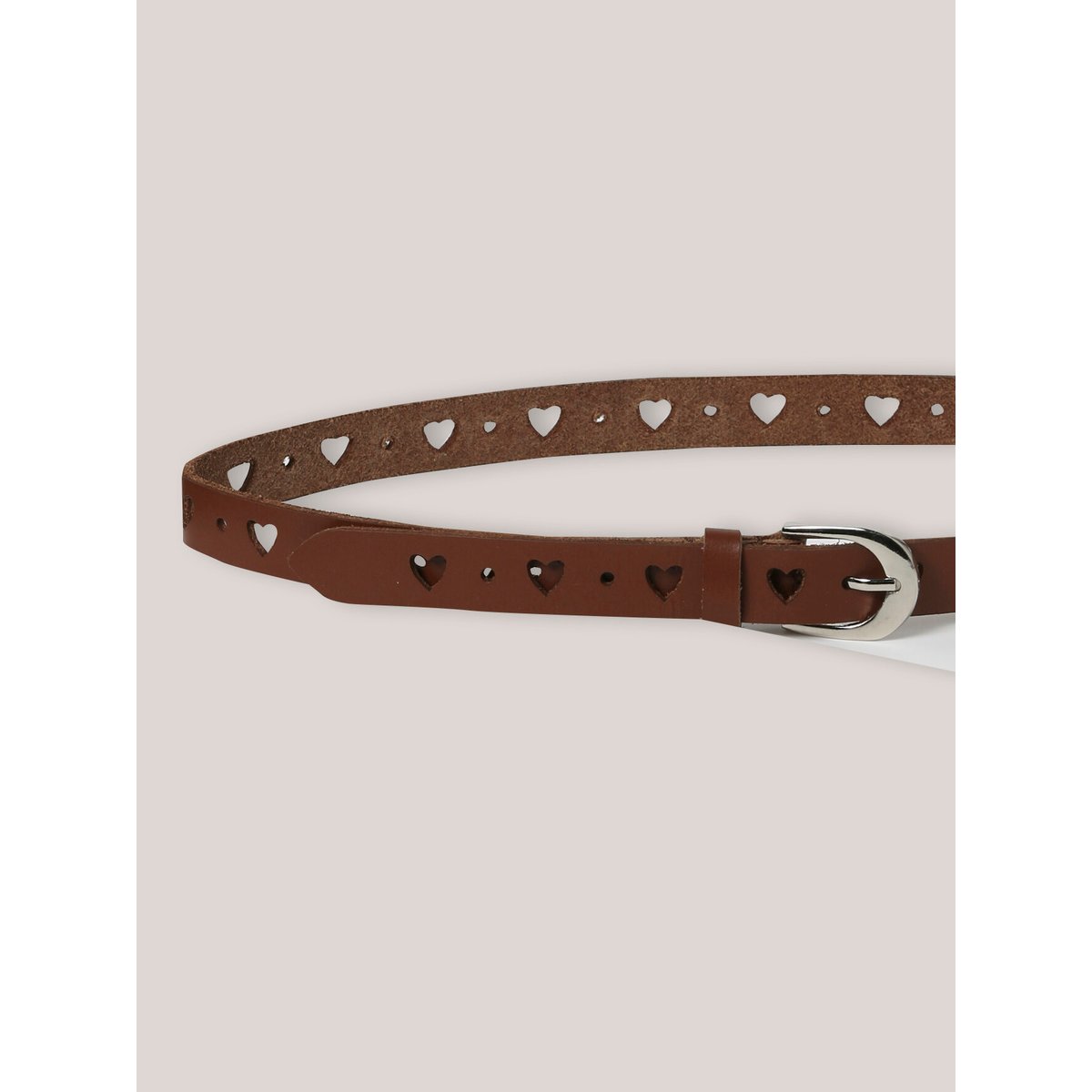 Ceinture en cuir cognac, CYRILLUS