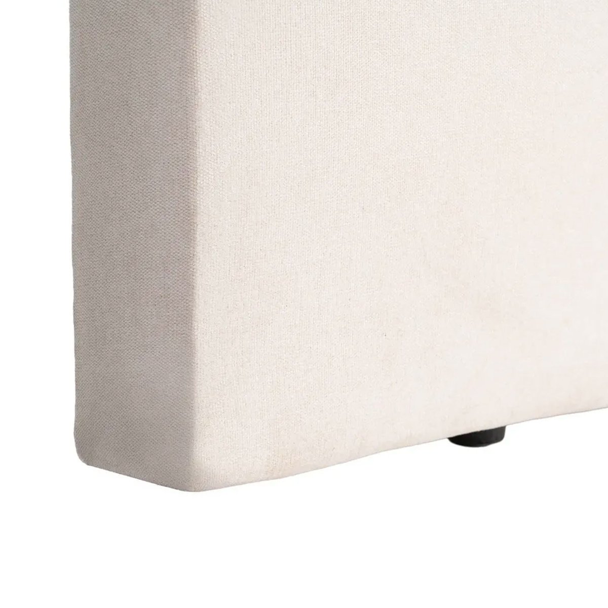 Tête de lit classique tissu beige capitonné 165x8x125cm beige, WADIGA