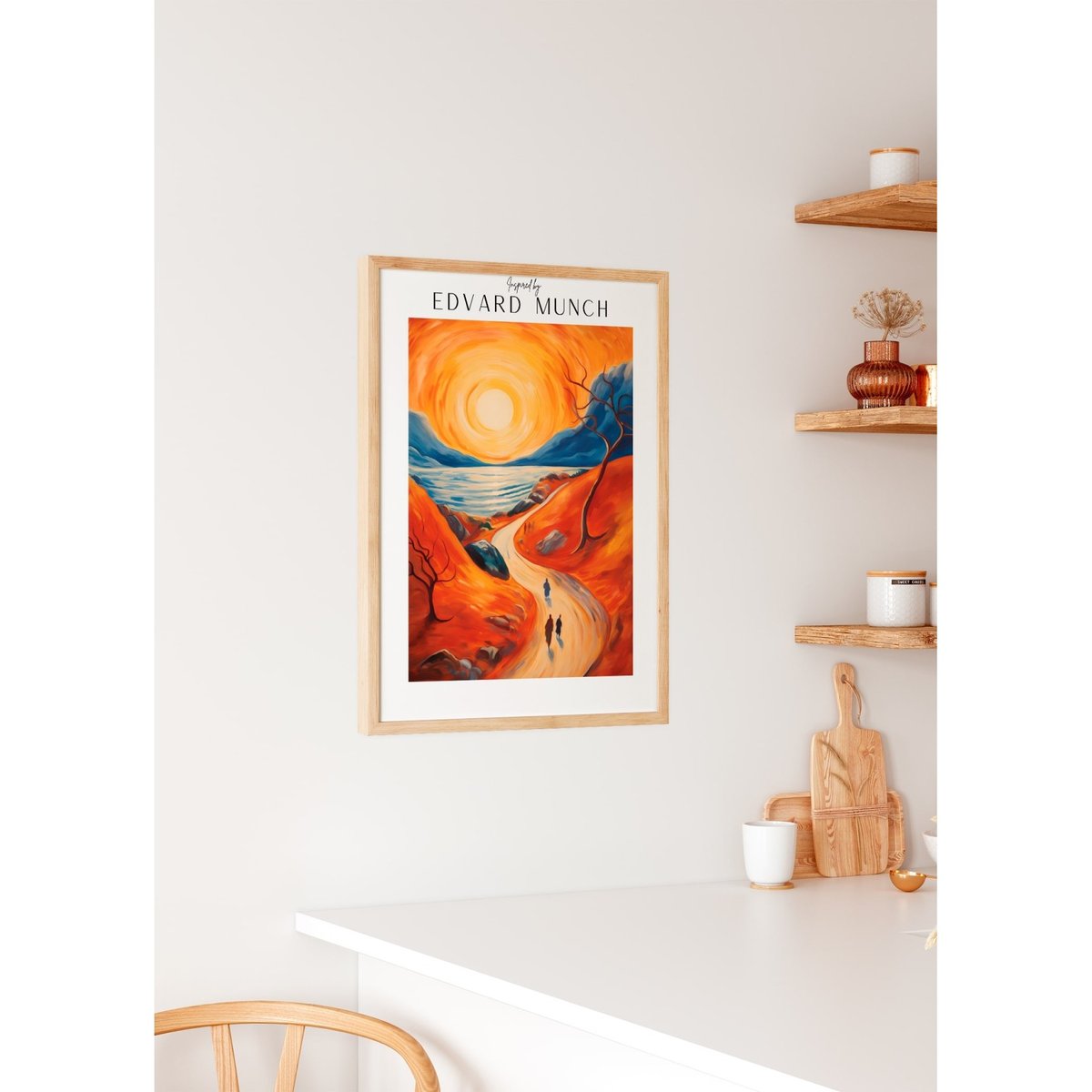 Affiche Edvard Munch n°20 blanc, L'AFFICHERIE
