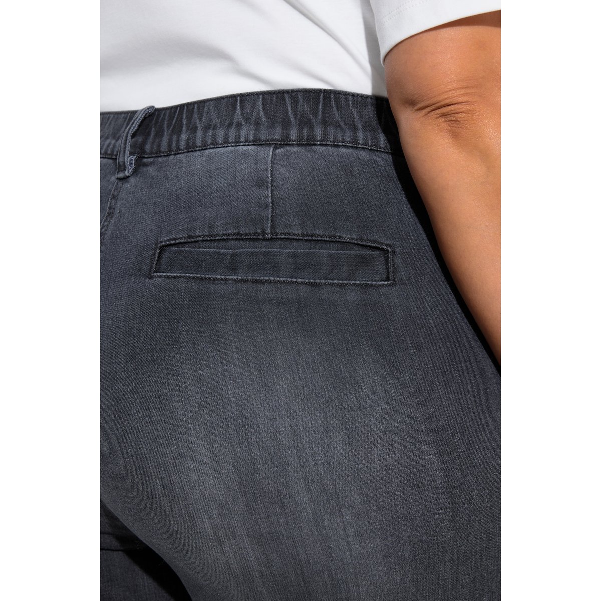Jean Mary, coupe large jean gris foncé, ULLA POPKEN
