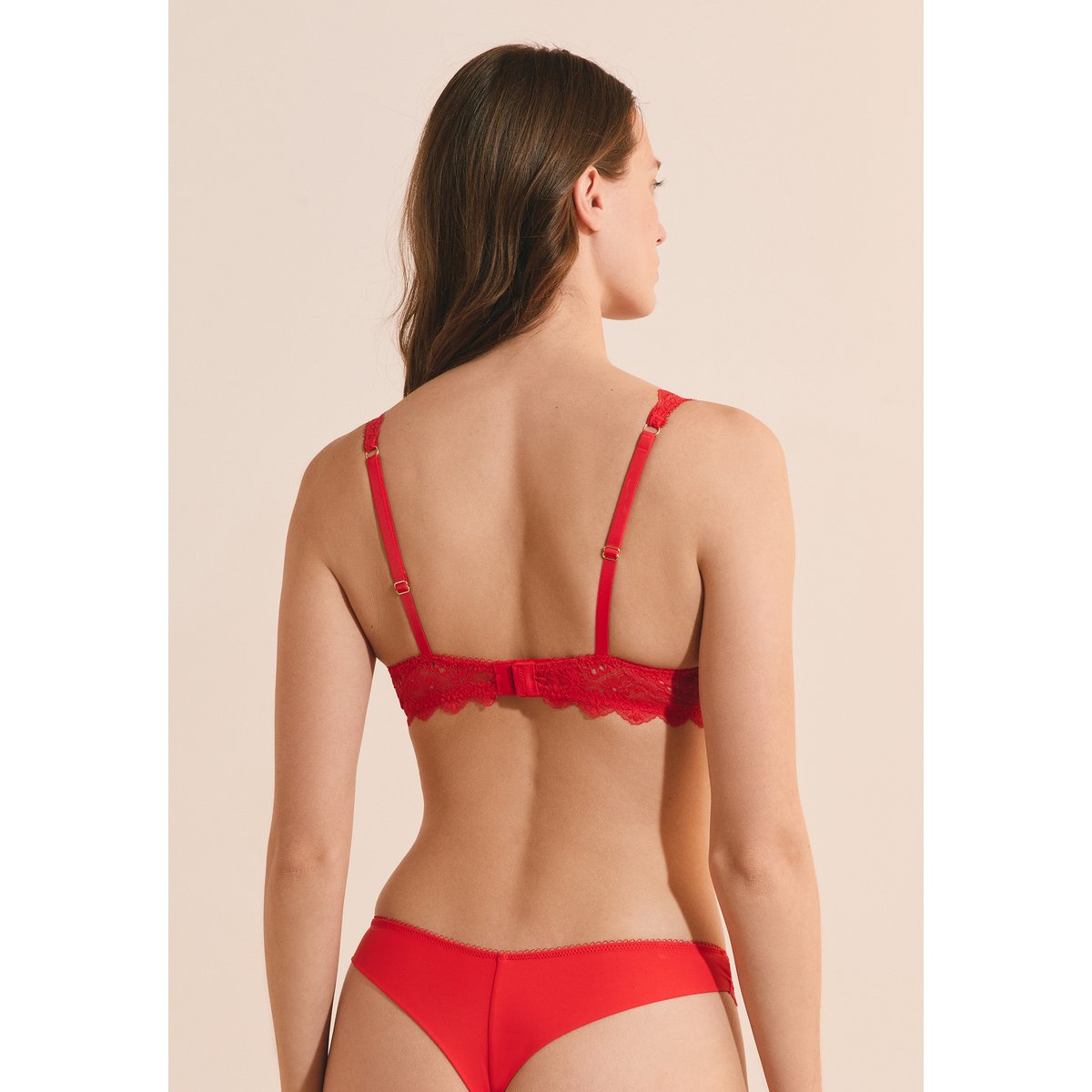 Soutien-gorge N.7 - Le corbeille foulard en dentelle ECLIPSE rouge, ETAM
