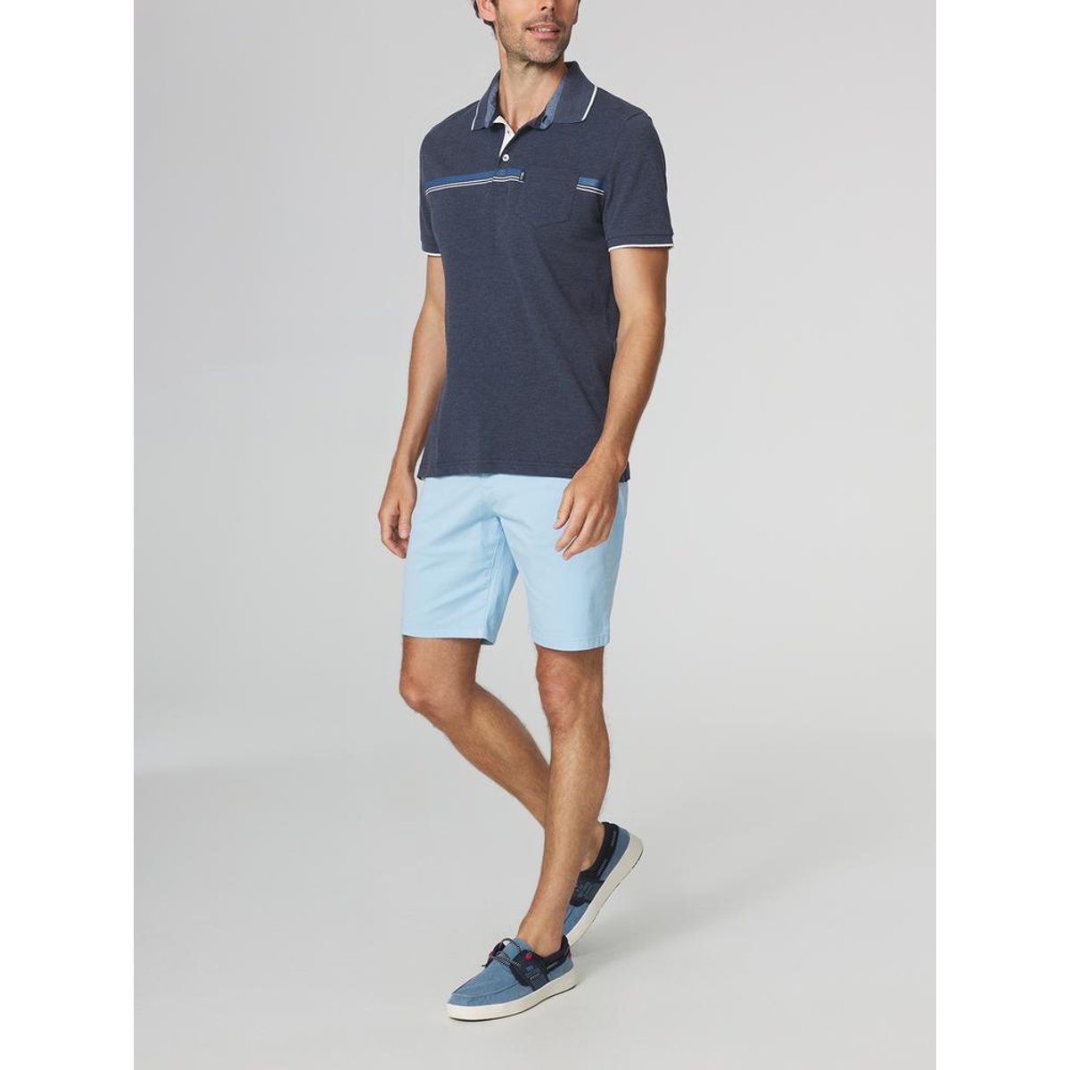 Polo manches courtes KAMALPOL navy, TBS