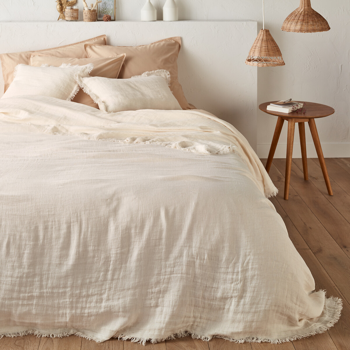 Housse de coussin lin lavé, Linange ecru, LA REDOUTE INTERIEURS