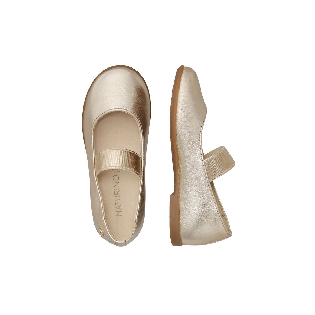 Ballerines en cuir VALY platine-, NATURINO
