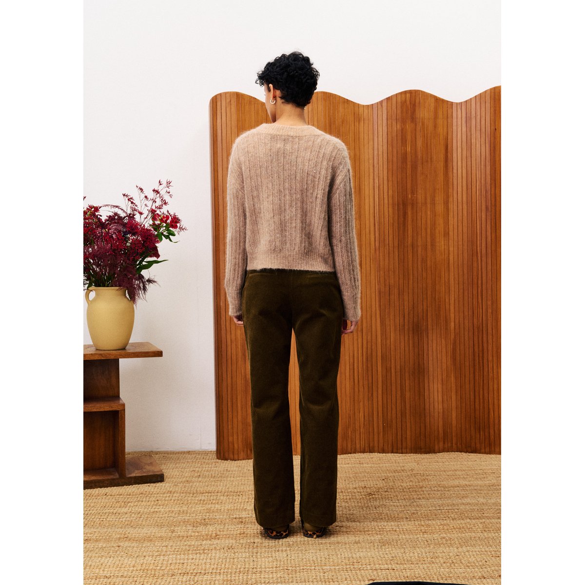 Pull en mohair MYOSOTIS beige, FRNCH