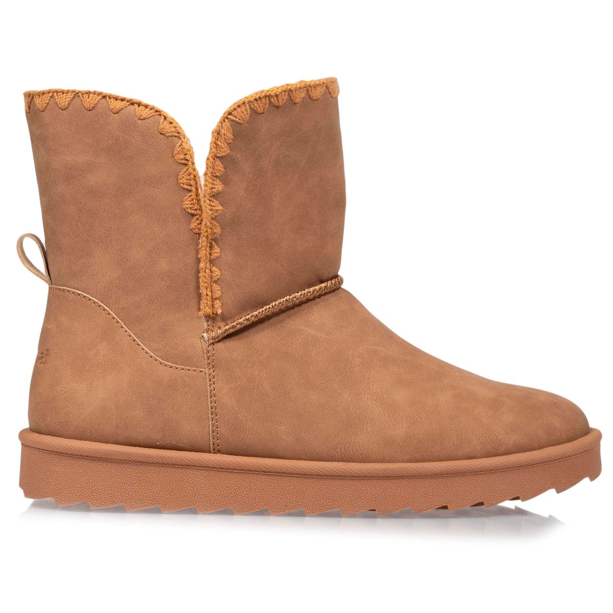 Bottines fourrées, légères, confortables , semelle mousse à mémoire de forme brun, ISOTONER