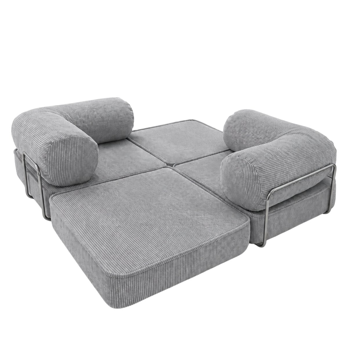 Canapé modulable convertible SURB gris, MEOW BABY
