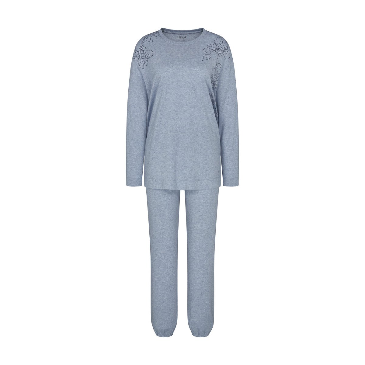 Endless Comfort Long Pyjamas blue, TRIUMPH