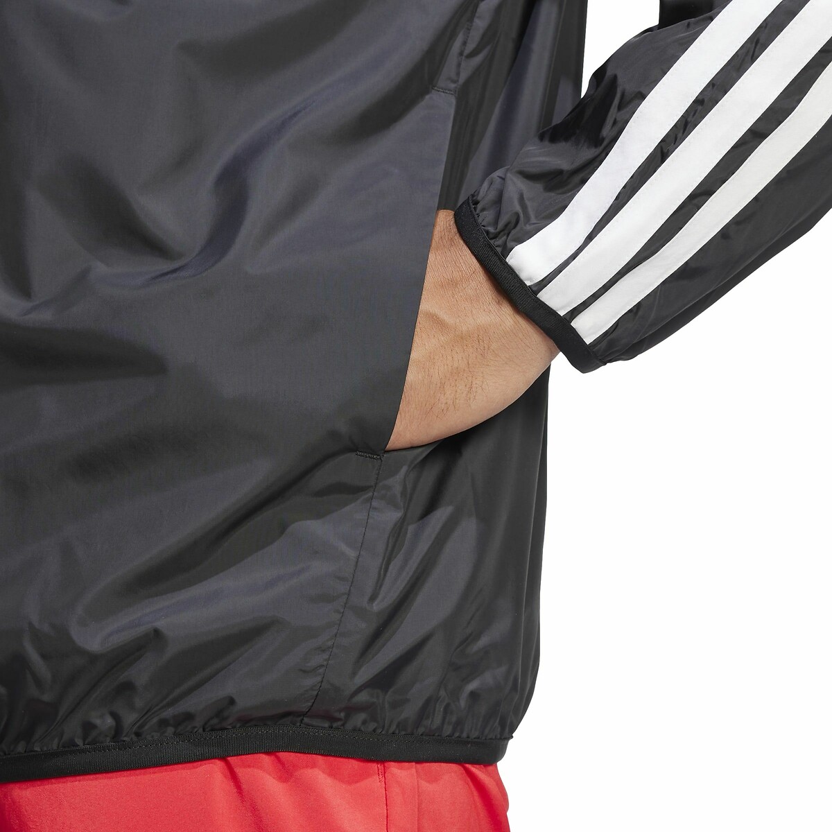 Giacca a vento Essentials a 3 bande nero , ADIDAS SPORTSWEAR