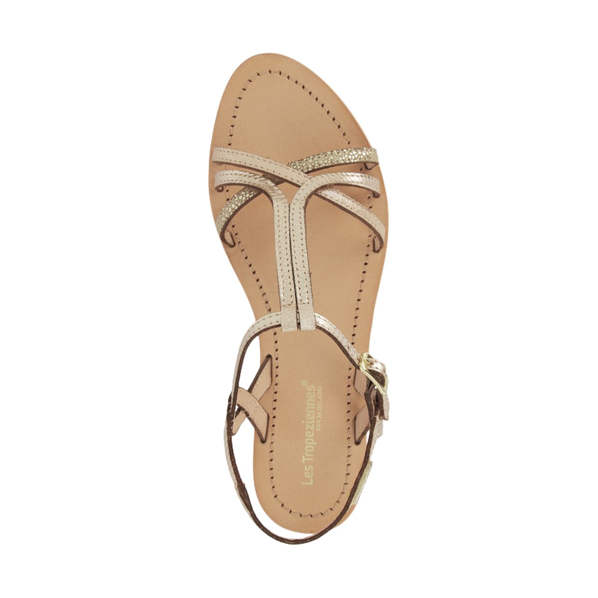 Sandales Cuir Les Tropeziennes Hemmagum or-multi, LES TROPEZIENNES PAR M.BELARBI