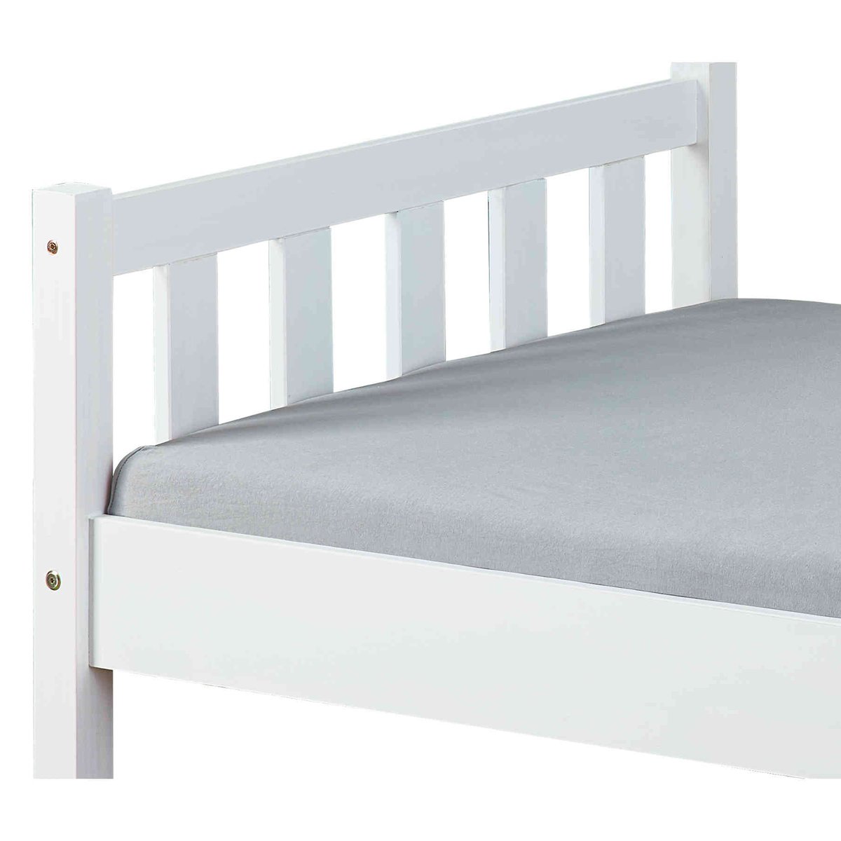 Lit en bois massif blanc, TERRE DE NUIT