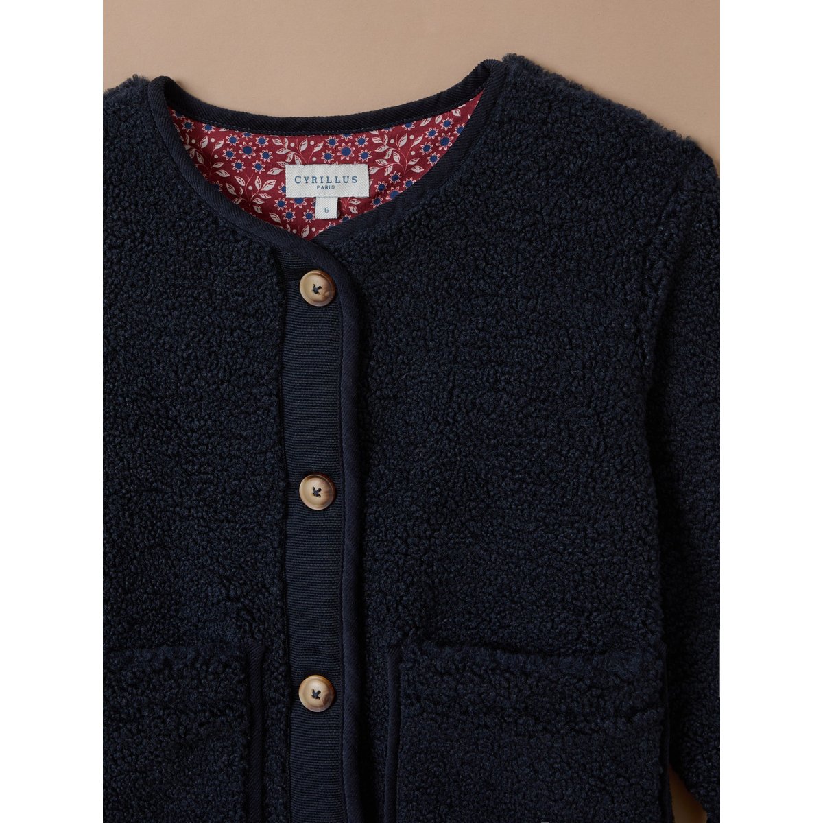 Veste en sherpa marine, CYRILLUS