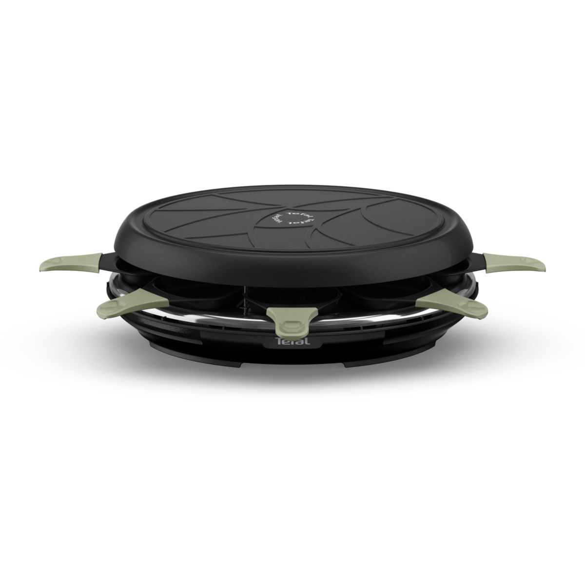 Raclette RE31E810 eco 8 coupelles noir noir, TEFAL