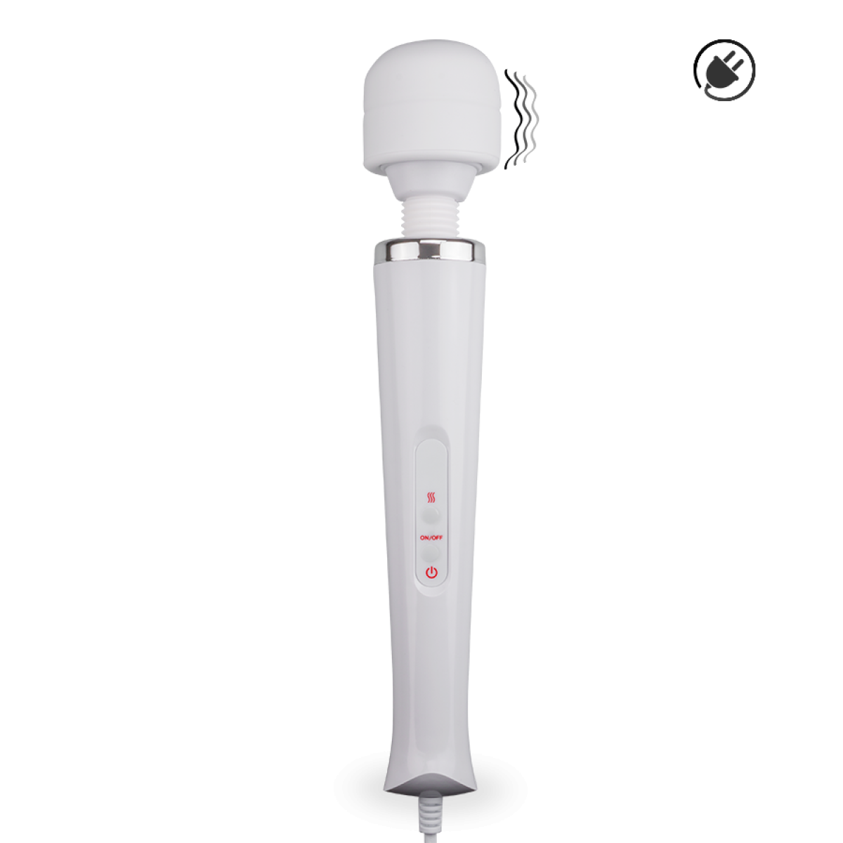 Vibromasseur puissant Fantasy Wand ultra power blanc, LOVE AND VIBES