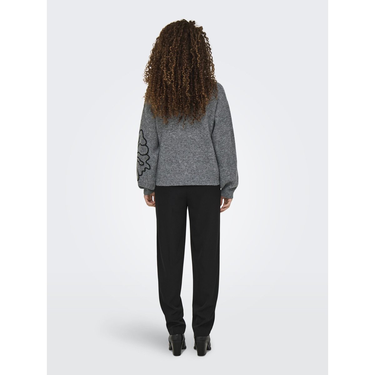 Pull En Maille dark grey melange 1, JDY