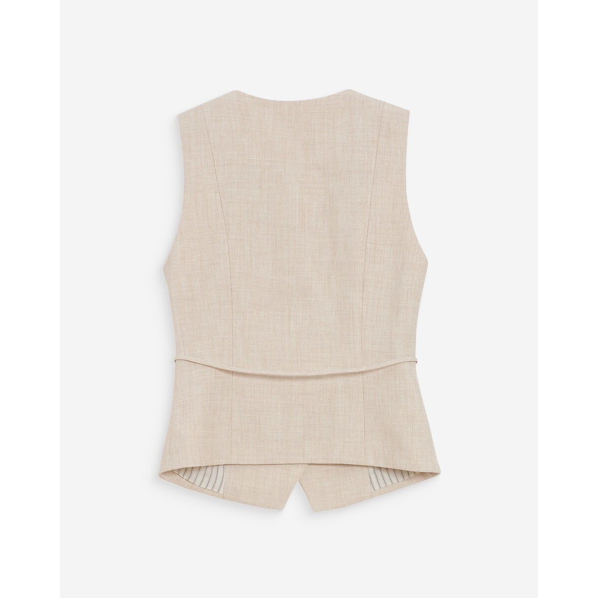 Gilet de tailleur croisé VILMONT beige, GRACE & MILA