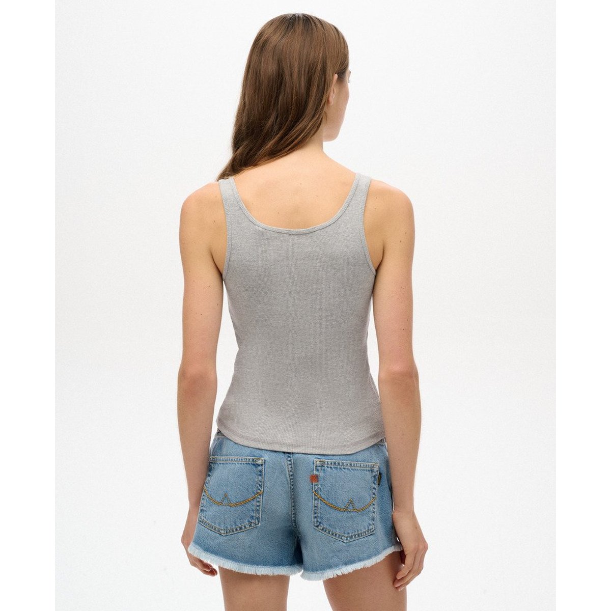 Débardeur à motif imprimé Athletic Essential gris chiné, SUPERDRY