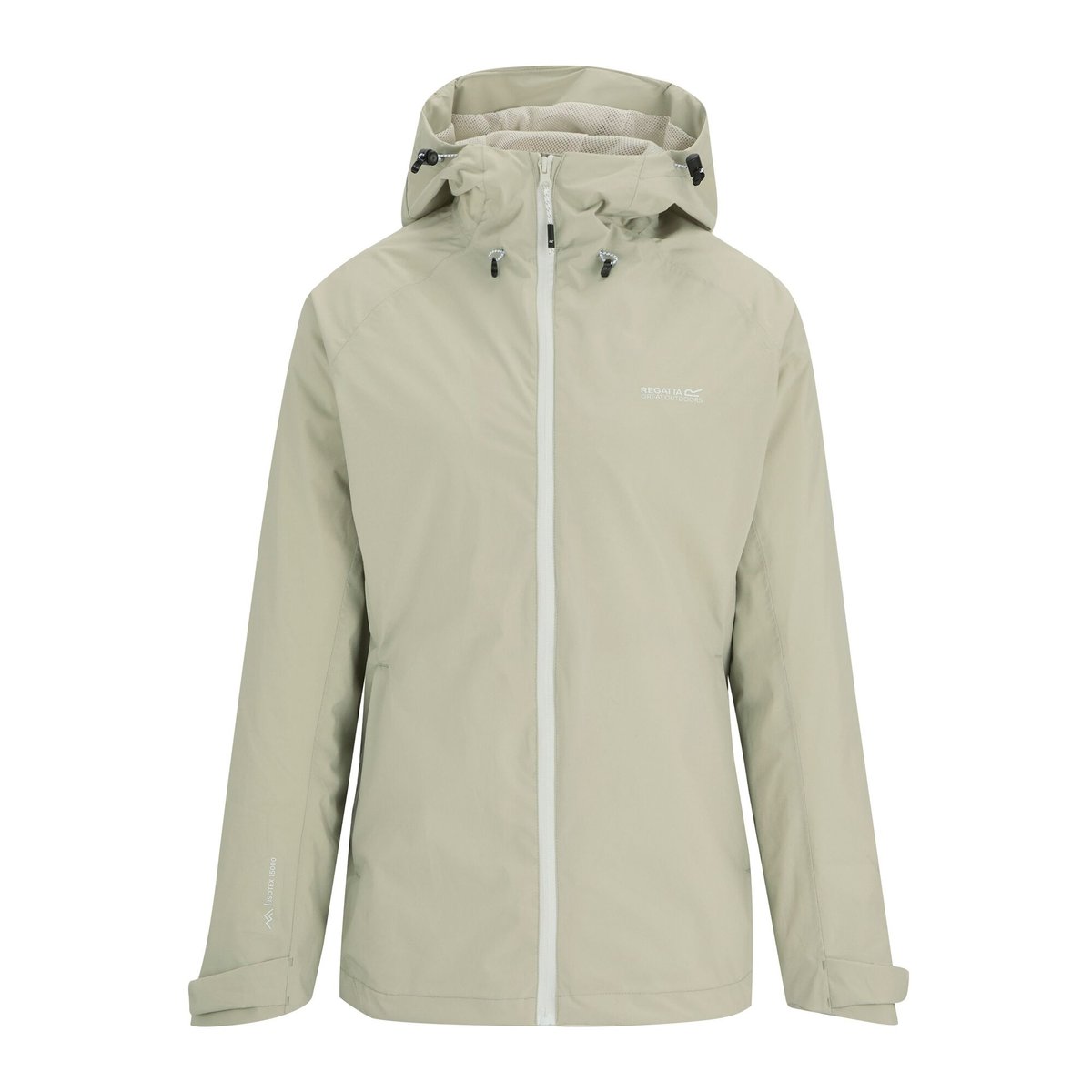 Veste imperméable à capuche FREESDALE blanc cassé, REGATTA