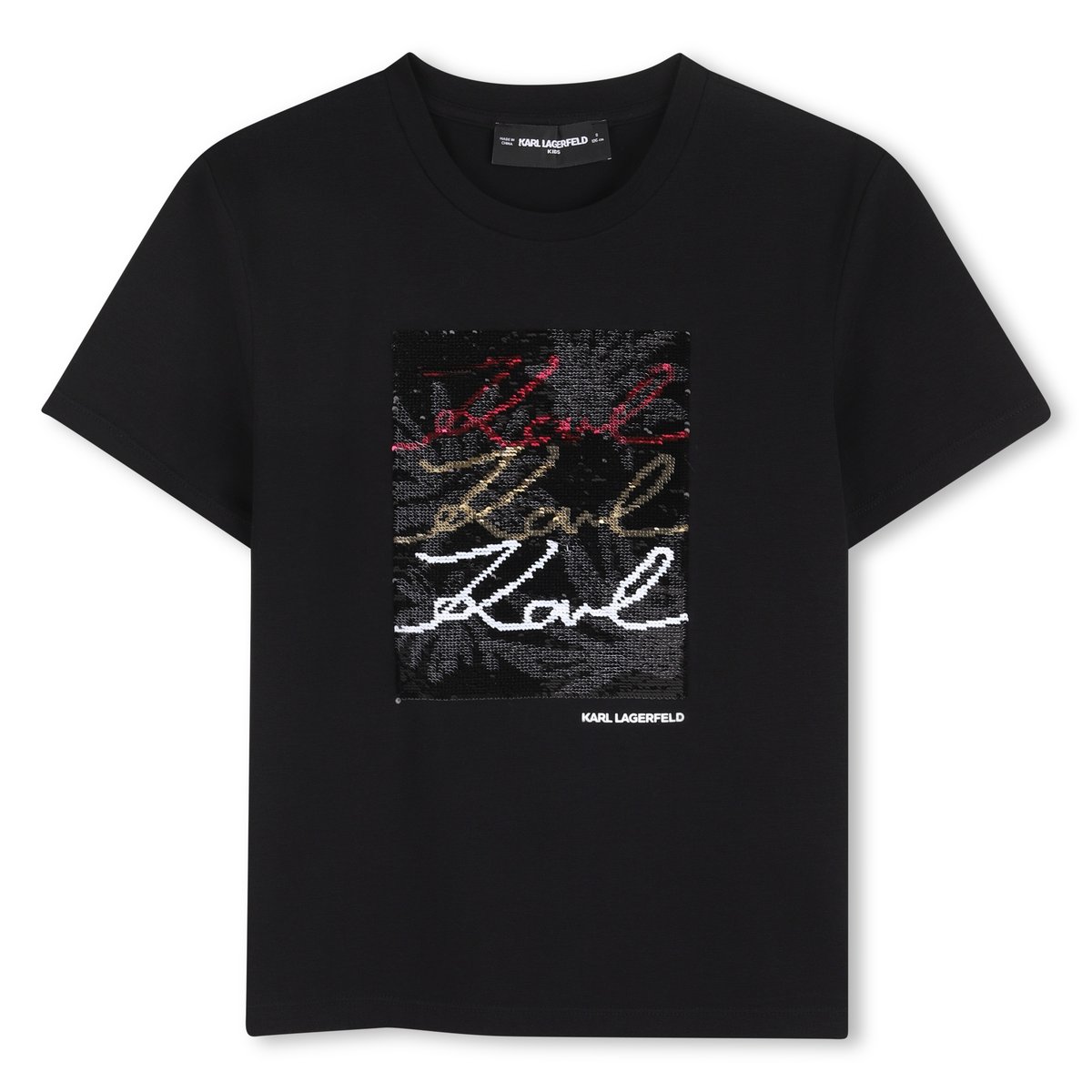 Tee-shirt manches courtes black, KARL LAGERFELD KIDS