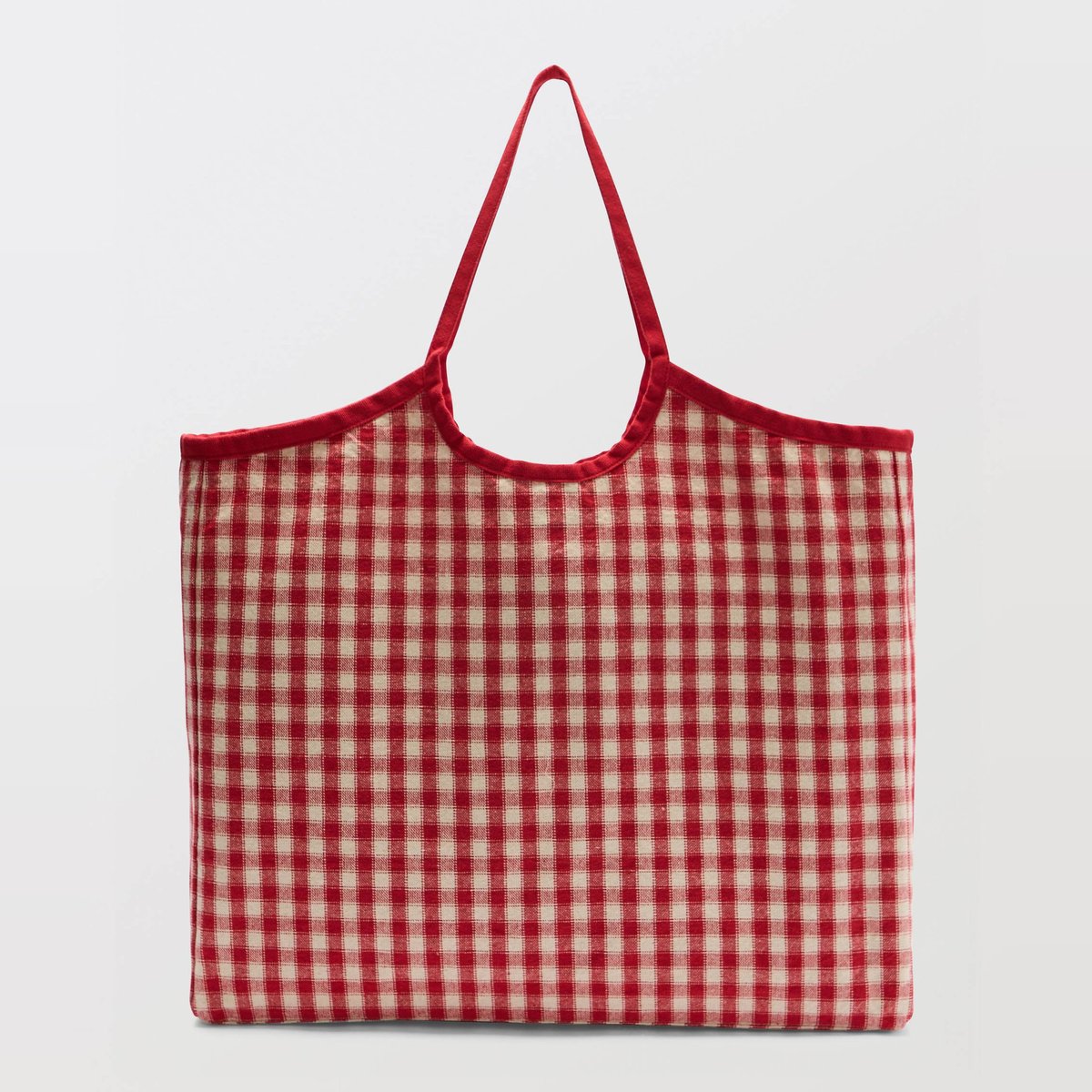 Cabas à rayures rouge, MONOPRIX