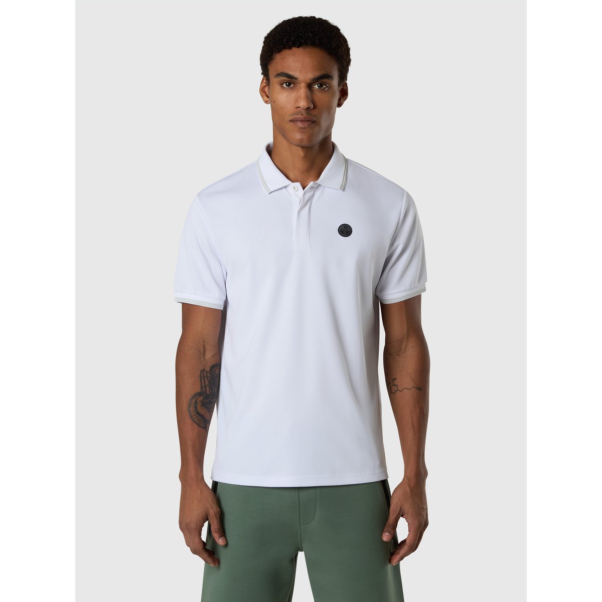 Polo à manches courtes COOLMAX® blanc, NORTH SAILS