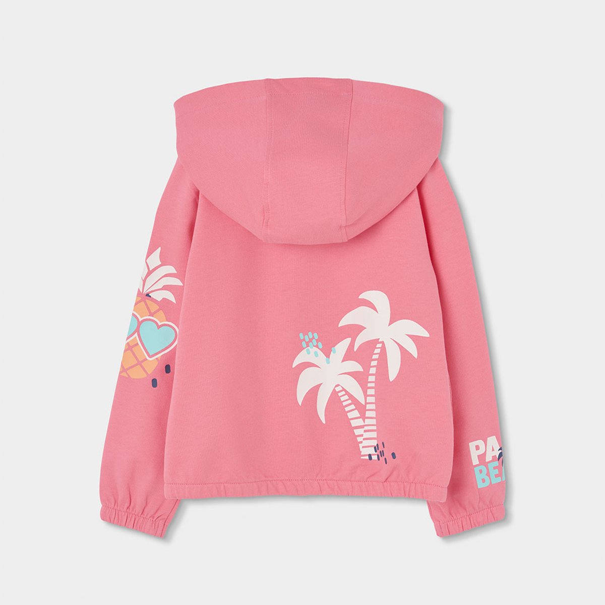 Veste coton palmiers rose, BOBOLI