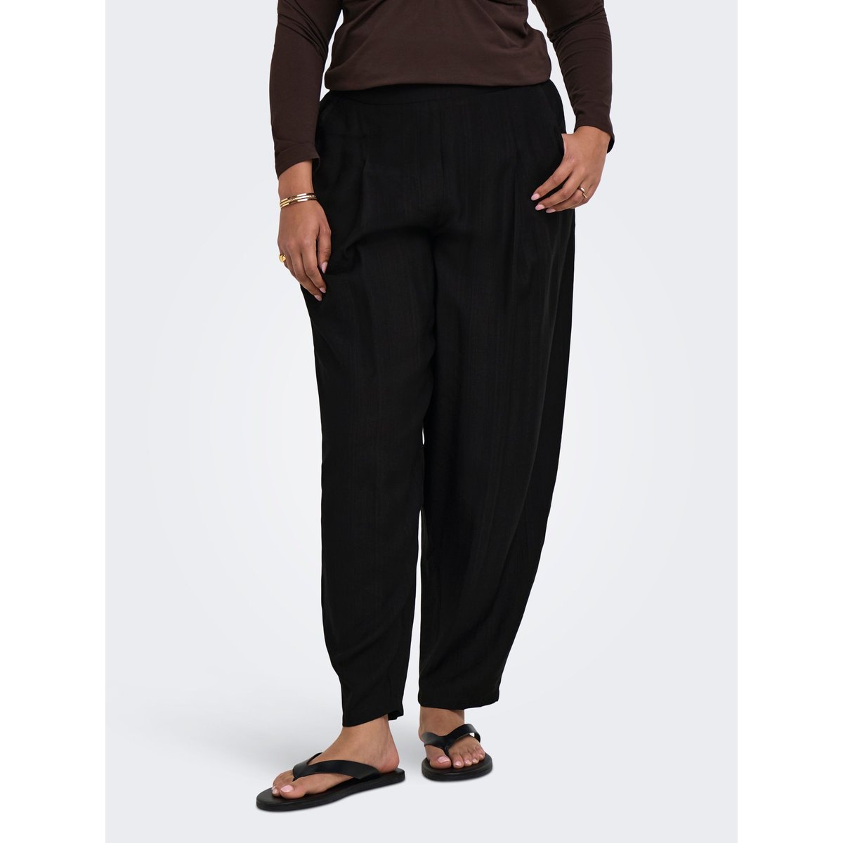 Pantalon black 1, ONLY CARMAKOMA