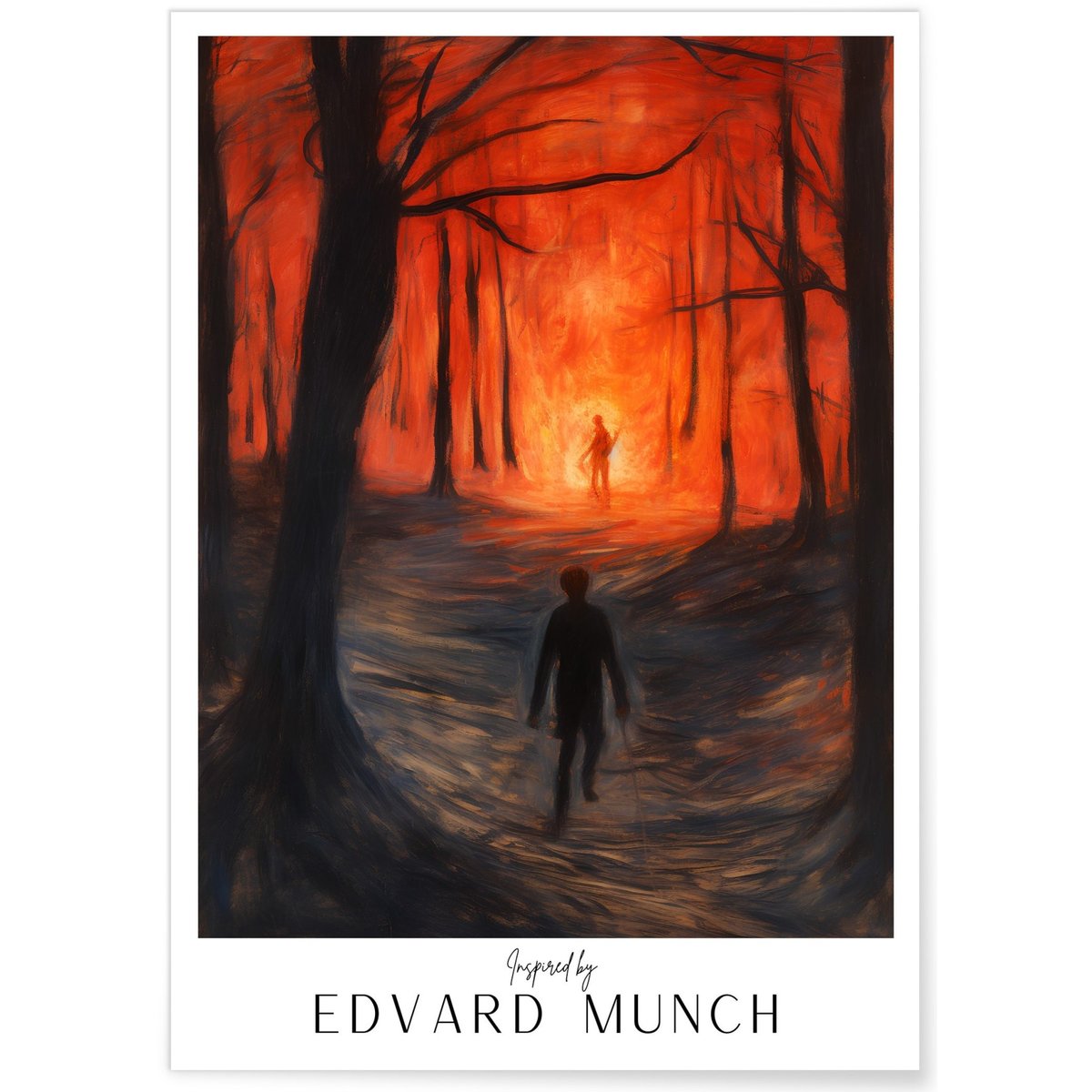 Affiche Edvard Munch n°16 blanc, L'AFFICHERIE