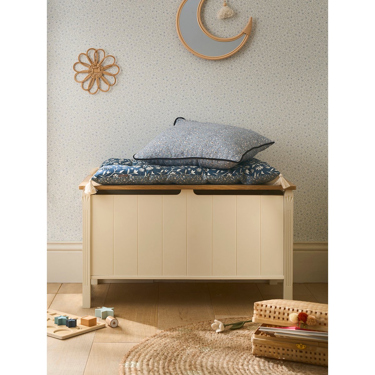 Coffre de rangement ligne HERITAGE beige, VERTBAUDET