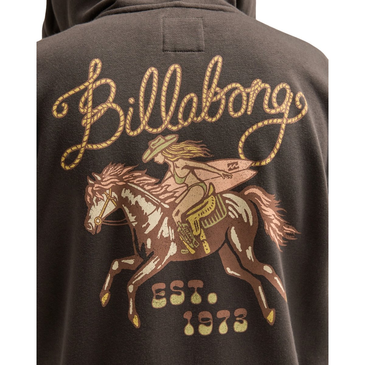 Sweat capuche zippé FAMILIAR ROADS noir off black, BILLABONG