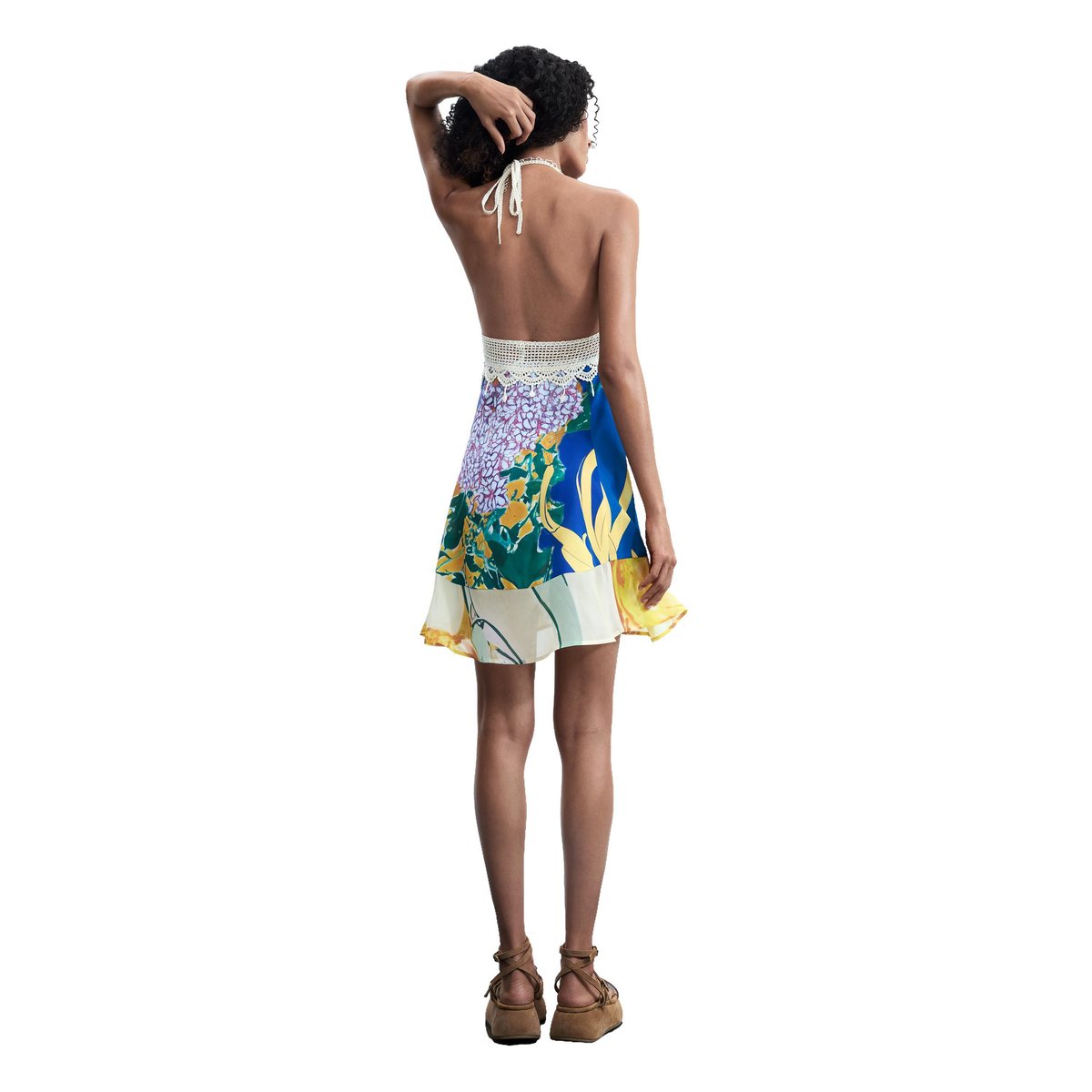 Robe sans manches imprimée multicolore, DESIGUAL