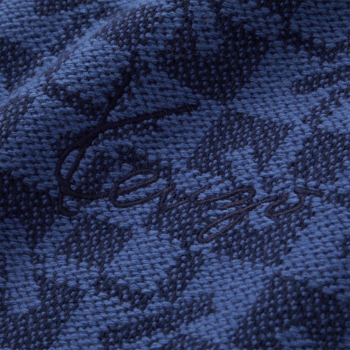 Plaid en laine, K MONOGRAM marine, KENZO HOME