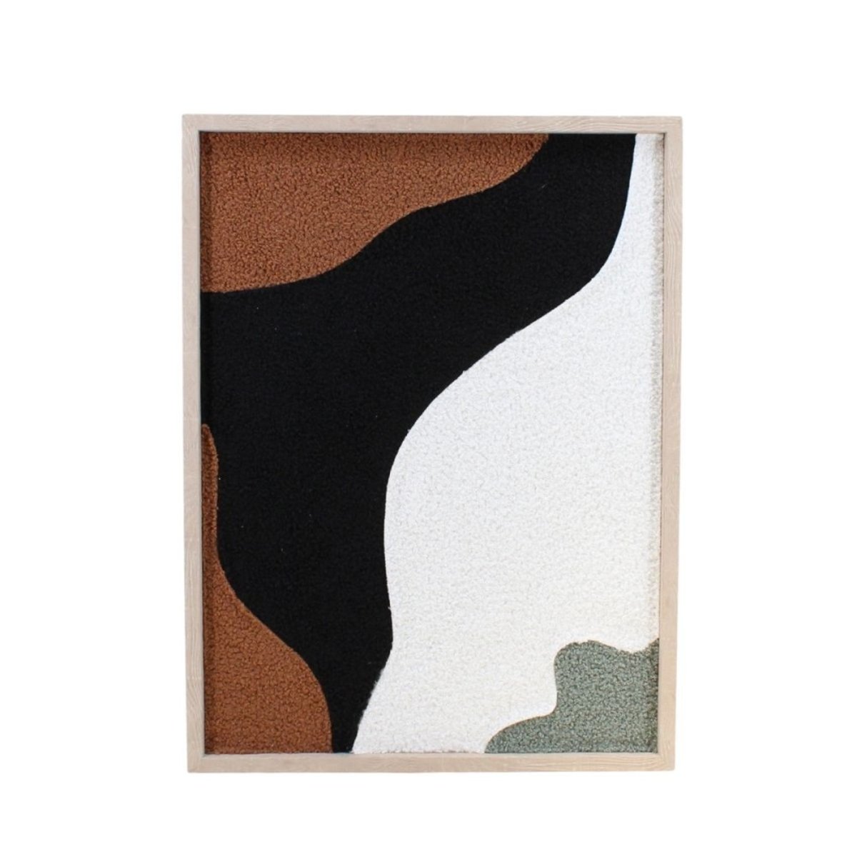 Cadre déco 3D bouclette 40x60cm noir, ORNAMI